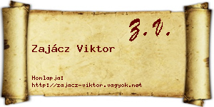 Zajácz Viktor névjegykártya